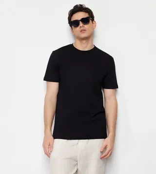 Printed Back Crew Neck T-Shirt
