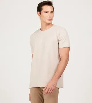 Solid Crew Neck T-Shirt