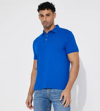 Logo Detail Short Sleeves Polo T-Shirt
