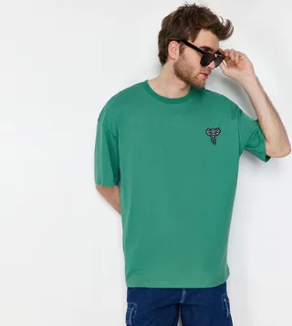 Embroidered Oversized T-Shirt