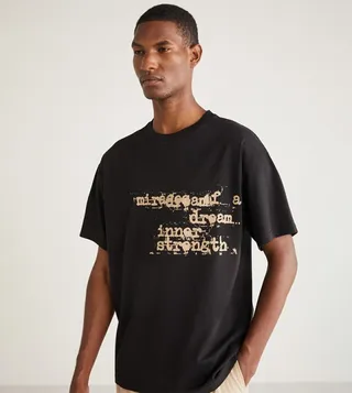 Printed Short Sleeves Oversized T-Shirt