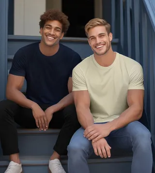 Pack of 2 Solid Short Sleeves T-Shirt