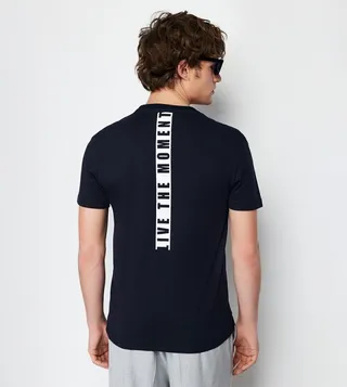 Printed Back Short Sleeves T-Shirt