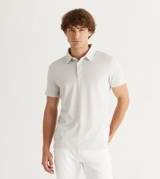 Embroidery Detail Short Sleeves Polo T-Shirt