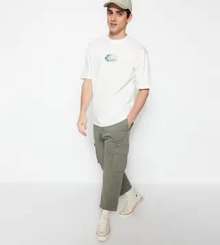 Printed Crew Neck Regular Fit T-Shirt