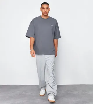Printed Oversized Short Sleeves T-Shirt