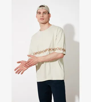 Embroidered Oversized T-Shirt