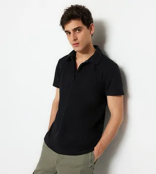 Half Zipper Polo T-Shirt