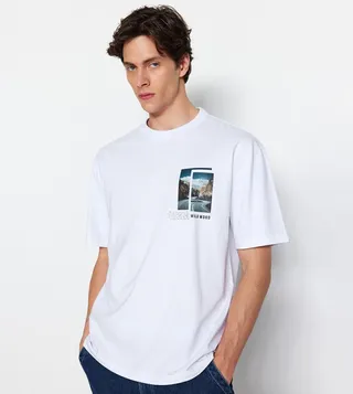 Graphic Printed Crew Neck T-Shirt