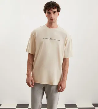 Back Printed Crew Neck T-Shirt