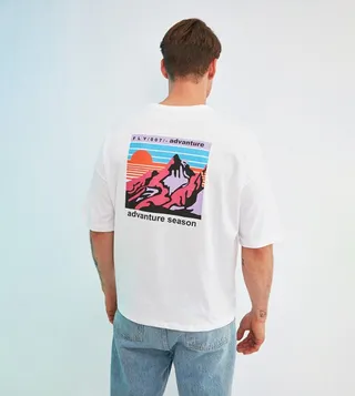 Back Printed Oversized Fit T-Shirt