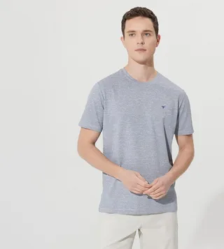 Textured Crewneck T-Shirt