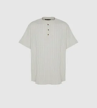 Textured Linen Oversized Top