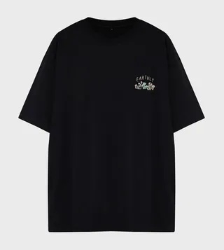 Plus & Tall Embroidered Oversized T-Shirt