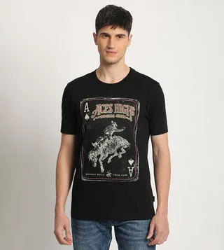 Printed Crew Neck T-Shirt
