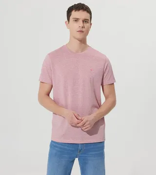 Textured Crewneck T-Shirt
