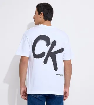Spray Logo Crew Neck T-Shirt