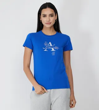 Aero Women Printed Regular Fit T-Shirt