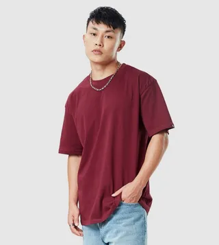 Solid Crew Neck Oversized T-Shirt