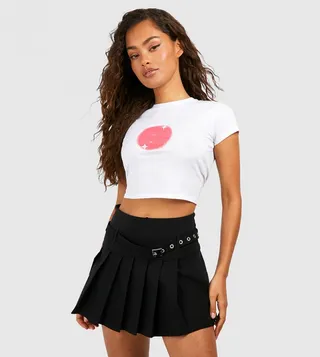 Angel Numbers Printed Crop T-Shirt