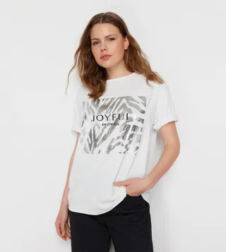 Printed Crew Neck T-Shirt