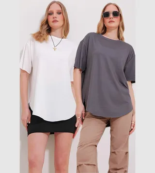 Pack of 2 Solid Short Sleeves T-Shirt