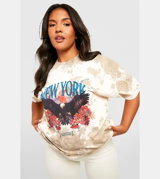 Tie Dye Graphic Oversized T-Shirt