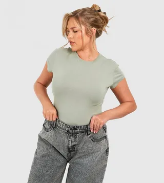 Curve Premium Super Soft Crew Neck Fitted T-Shirt