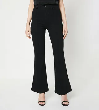 Seam Detail Flared Jeans