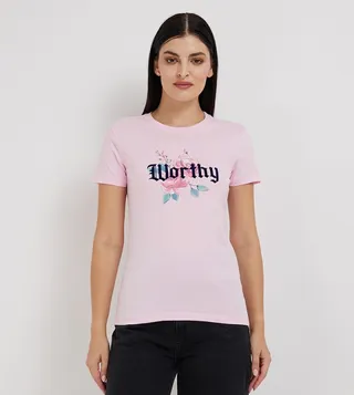 Aero Women Photographic Flock Print T-Shirt