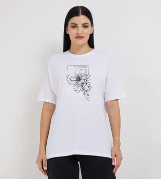 Aero Women Floral Printed Short Sleeves T-Shirt
