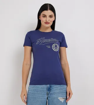 Aero Women Regular Fit Printed T-Shirt