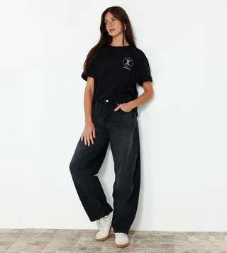 Zodiac Sign Embroidered Short Sleeves T-Shirt