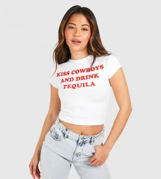 Printed Cap Sleeves Baby T-Shirt