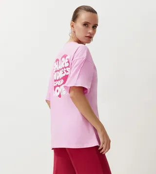 Printed Oversized Cotton T-Shirt