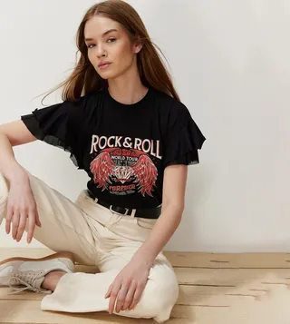Printed Crew Neck T-Shirt
