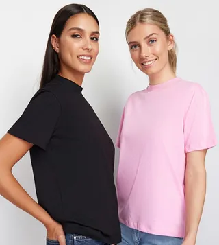 Pack of 2 Solid Crew Neck T-Shirt