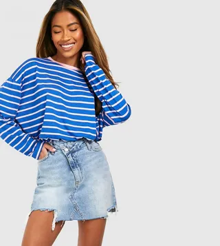Long Sleeves Thin Stripe T-Shirt