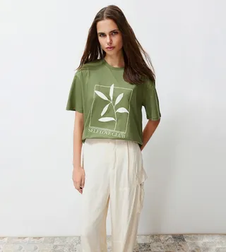 Printed Crew Neck T-Shirt