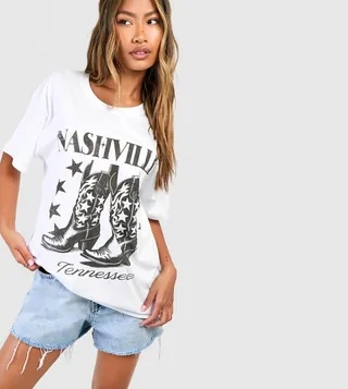 Nashville Printed Oversized T-Shirt