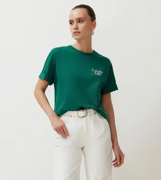 Printed Crew Neck T-Shirt
