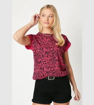 Printed Cotton Short Sleeves T-Shirt