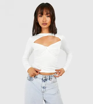 Twist Cut Out Jean Grazer T-Shirt