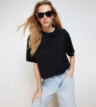 Short Sleeves Oversized Crop T-Shirt