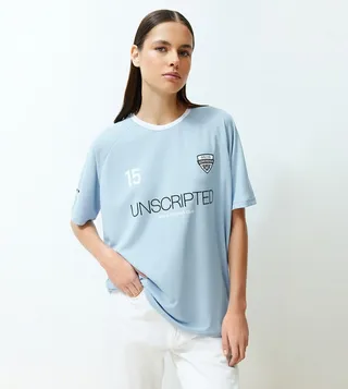 Slogan Print Oversized T-Shirt