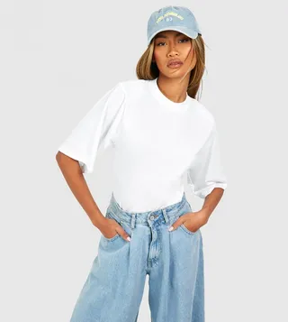 Solid High Neck T-Shirt