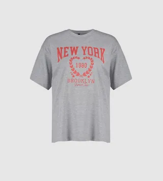 Printed Short Sleeves Oversized T-Shirt