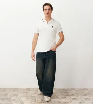 Embroidered Short Sleeves Polo T-Shirt