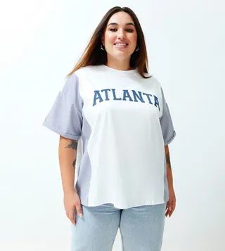 Printed Short Sleeves Oversized T-Shirt