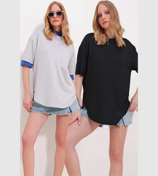 Pack of 2 Solid Short Sleeves T-Shirt